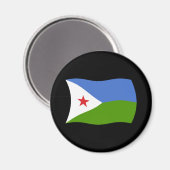 Aimant Drapeau Djibouti (Recto/Verso)