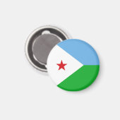 Aimant Drapeau Djibouti (Recto/Verso)