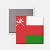 Aimant Drapeau d'Oman (Recto/Verso)