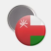 Aimant Drapeau d'Oman (Recto/Verso)