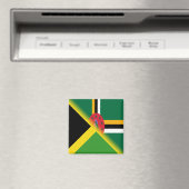 Aimant Drapeau dominicain jamaïcain | Half Jamaïque Domin (In Situ (Lave-vaisselle))