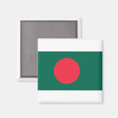 Aimant Drapeau du Bangladesh (Recto/Verso)