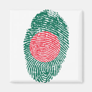 Aimant Drapeau du Bangladesh empreintes digitales Country