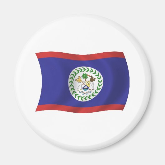 Aimant Drapeau du Belize (Devant)