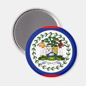 Aimant Drapeau du Belize (Recto/Verso)