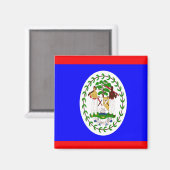 Aimant Drapeau du Belize (Recto/Verso)