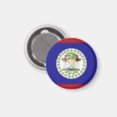 Aimant Drapeau du Belize (Recto/Verso)