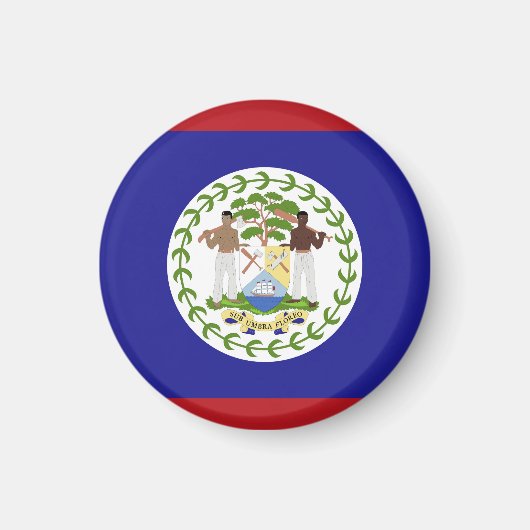 Aimant Drapeau du Belize (Devant)