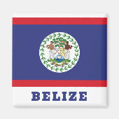 Aimant Drapeau du Belize (Devant)