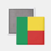 Aimant Drapeau du Bénin (Recto/Verso)