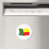 Aimant Drapeau du Bénin (In Situ (Lave-vaisselle))