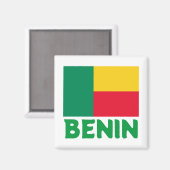 Aimant Drapeau du Bénin (Recto/Verso)