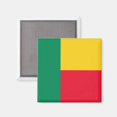 Aimant Drapeau du Bénin (Afrique) (Recto/Verso)
