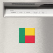 Aimant Drapeau du Bénin (Afrique) (In Situ (Lave-vaisselle))