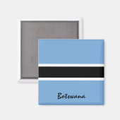 Aimant Drapeau du Botswana & Vacances en Afrique/Vacances (Recto/Verso)