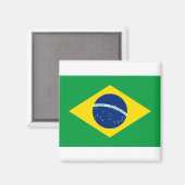 Aimant Drapeau du Brésil (Recto/Verso)