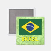 Aimant Drapeau du Brésil (Recto/Verso)
