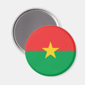 Aimant drapeau du Burkina Faso (Recto/Verso)
