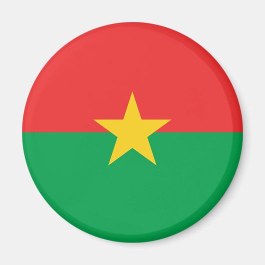 Aimant drapeau du Burkina Faso (Devant)