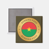 Aimant Drapeau du Burkina Faso (Recto/Verso)