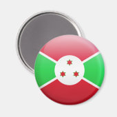 Aimant Drapeau du Burundi (Recto/Verso)