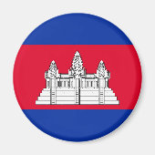 Aimant Drapeau du Cambodge (Devant)