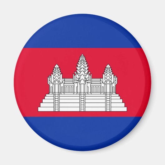 Aimant Drapeau du Cambodge (Devant)