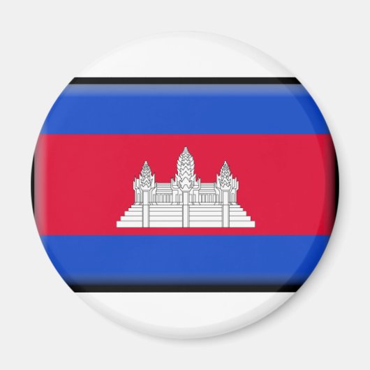 Aimant Drapeau du Cambodge (Devant)