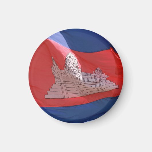 Aimant drapeau du cambodge (Devant)