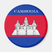 Aimant Drapeau du Cambodge (Devant)
