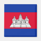 Aimant Drapeau du Cambodge (Devant)