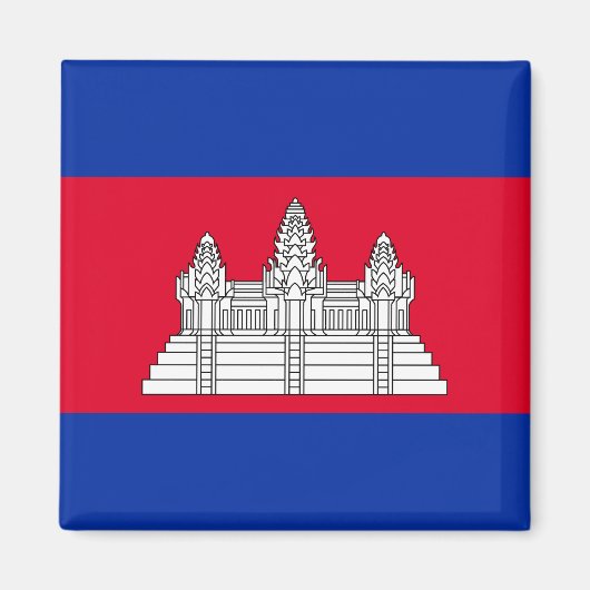 Aimant Drapeau du Cambodge (Devant)