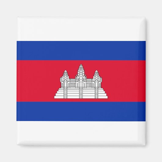 Aimant Drapeau du Cambodge (Devant)