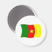 Aimant Drapeau du Cameroun (Recto/Verso)