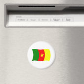 Aimant Drapeau du Cameroun (In Situ (Lave-vaisselle))