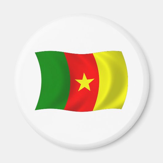 Aimant Drapeau du Cameroun (Devant)