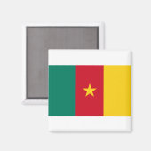 Aimant Drapeau du Cameroun (Recto/Verso)