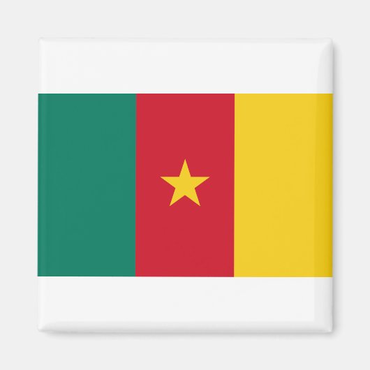 Aimant Drapeau du Cameroun (Devant)