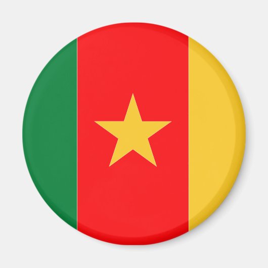 Aimant Drapeau du Cameroun (Devant)