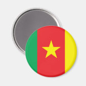 Aimant Drapeau du Cameroun (Recto/Verso)