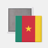 Aimant Drapeau du Cameroun (Recto/Verso)