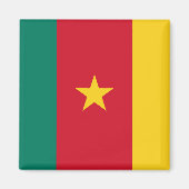 Aimant Drapeau du Cameroun (Devant)