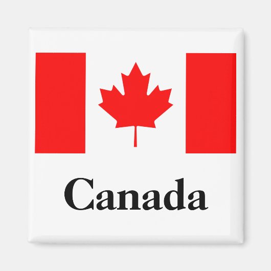 Aimant Drapeau du Canada (Devant)