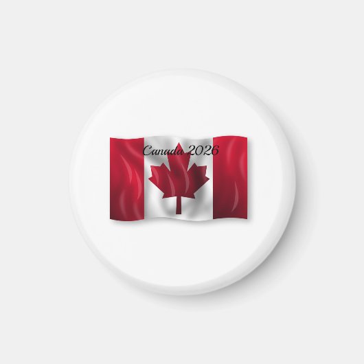 Aimant Drapeau du Canada (Devant)