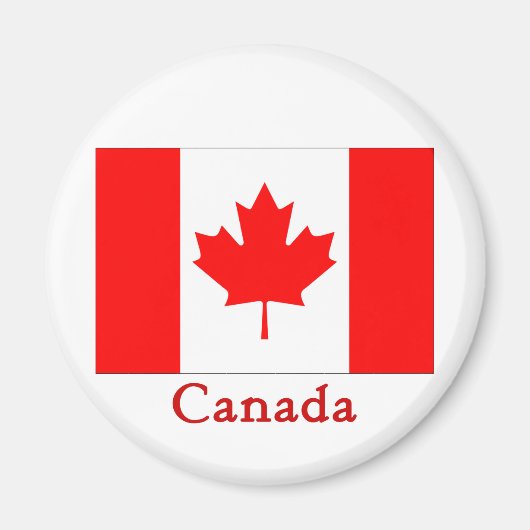 Aimant Drapeau du Canada (Devant)