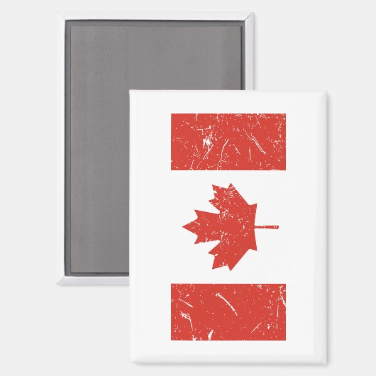 Aimant Drapeau du Canada (Recto/Verso)