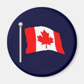 Aimant Drapeau du Canada (Devant)