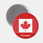 Aimant Drapeau du Canada (Recto/Verso)