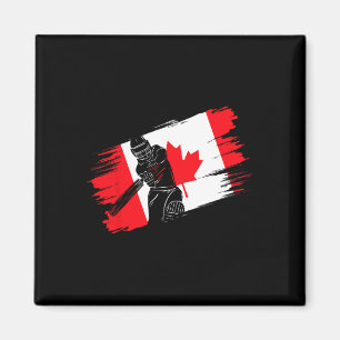 Aimant Drapeau du Canada Canada Fan de cricket Joueur Ent