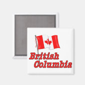 Aimant Drapeau du Canada - Colombie-Britannique (Recto/Verso)